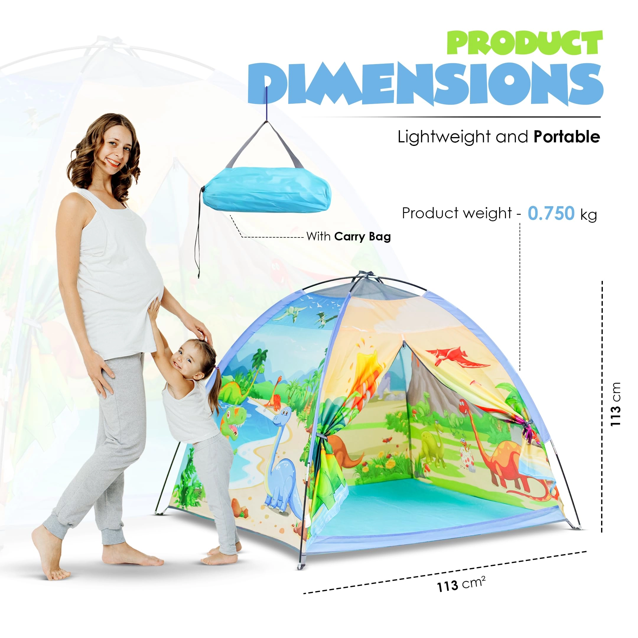 Kids Play Tent - Large Dinosaur