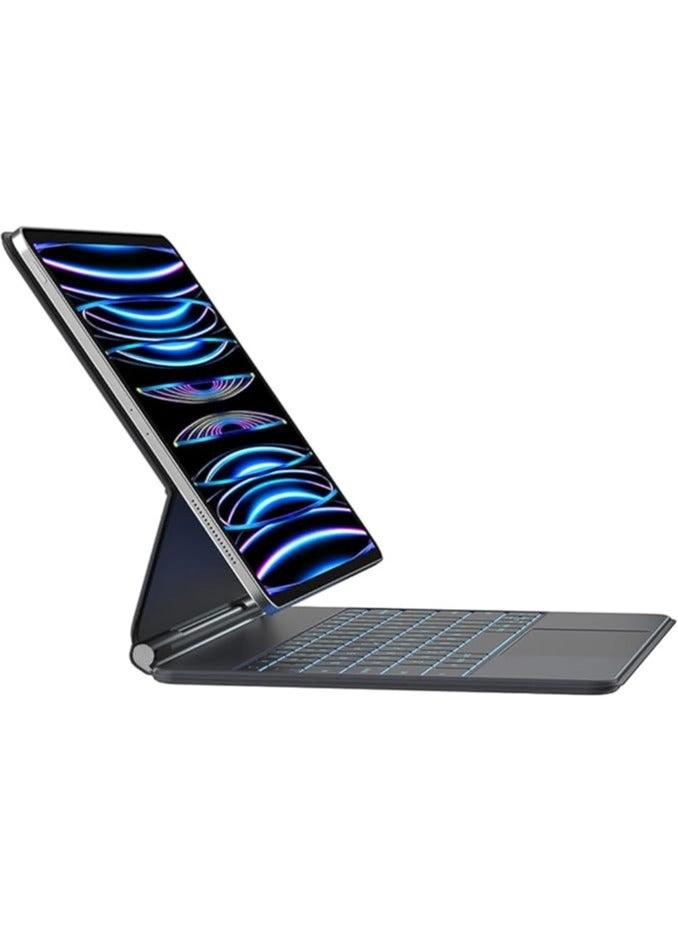 Rotatable Backlit Keyboard Case with Trackpad and Smart Connector with Screen Protector for iPad 10.9-inch (10th Gen, 2022)