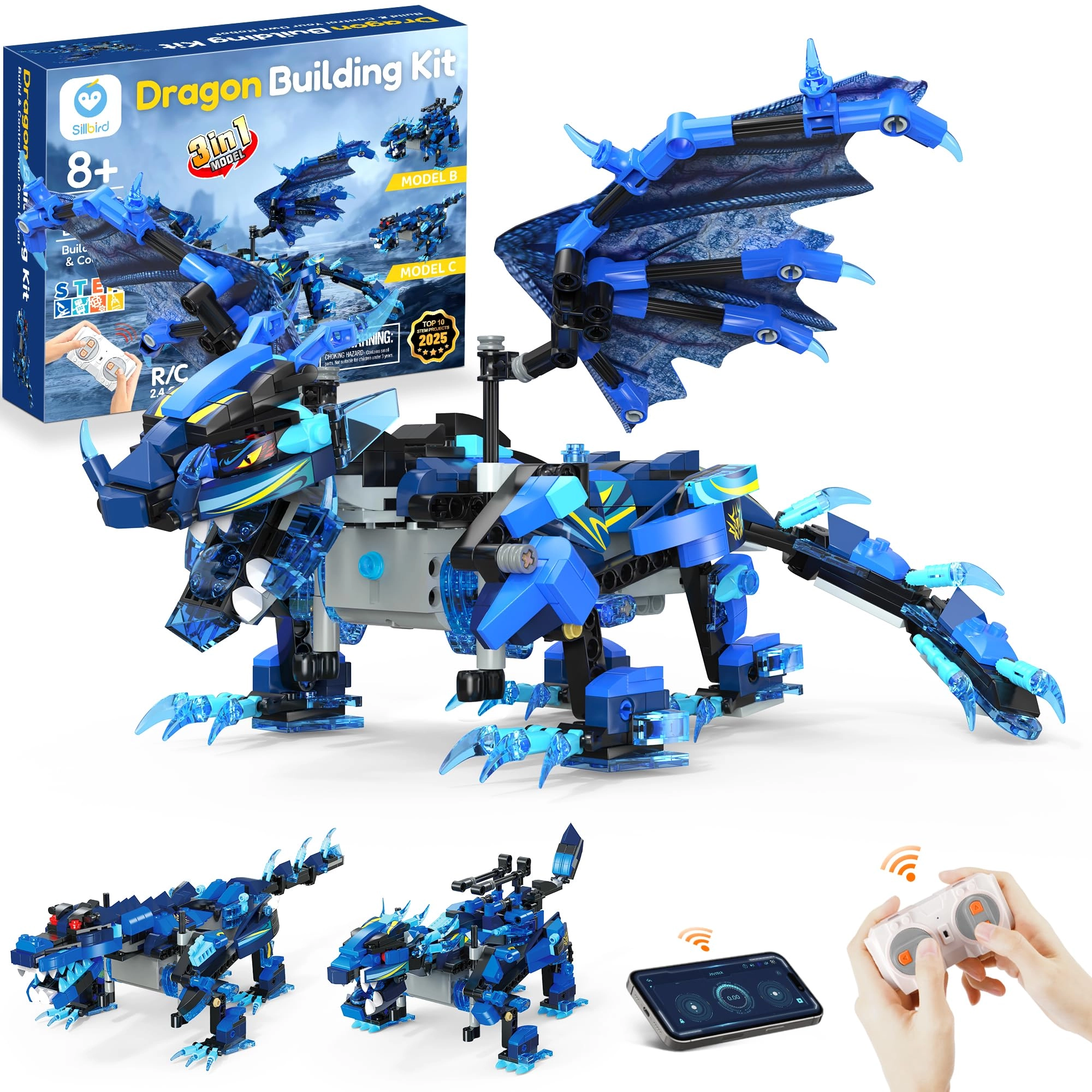 Sillbird dragon building kit - 549 pcs
