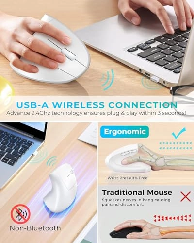 Vertical Mouse - Wireless