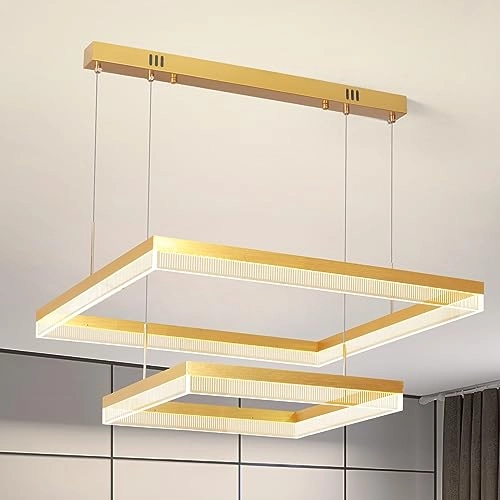 2 Square Chandelier - 3000K-6000K Dimmable