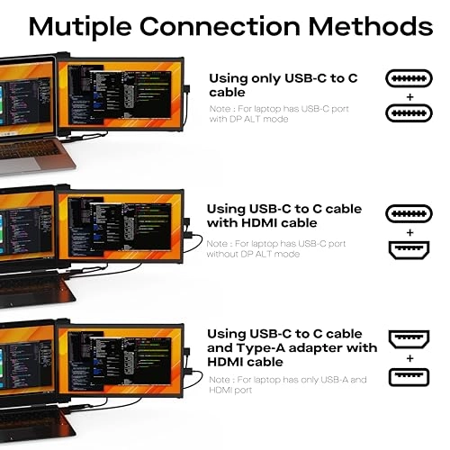 Duex Plus DS - 13.3" FHD 1080P USB Type-C/HDMI Plug and Play