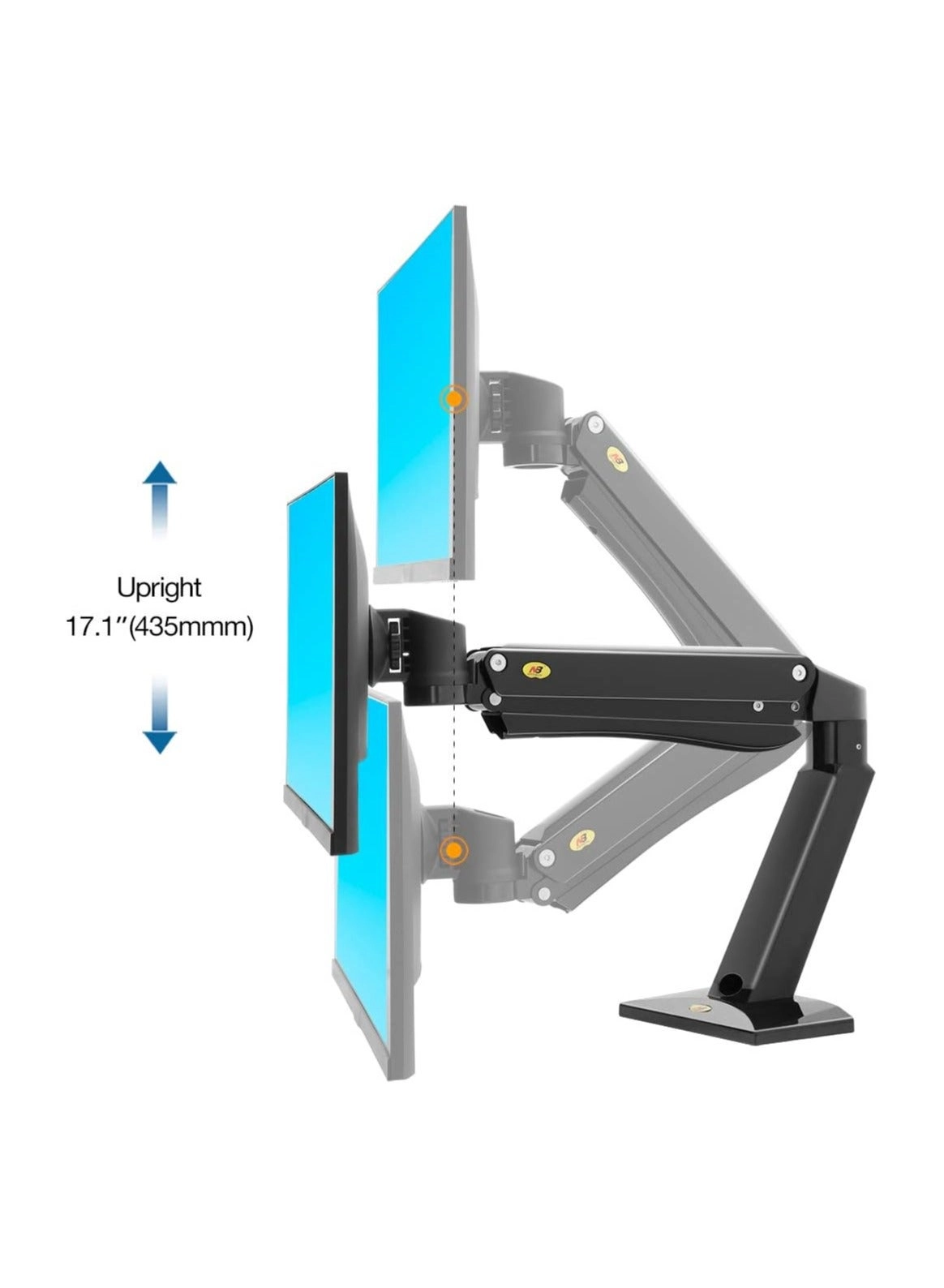 F45-B - 24"-42" 75 x 75 mm 100 x 100 mm