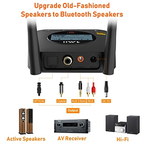 B06Pro - Bluetooth 5.1 3.5 mm RCA coaxial optical