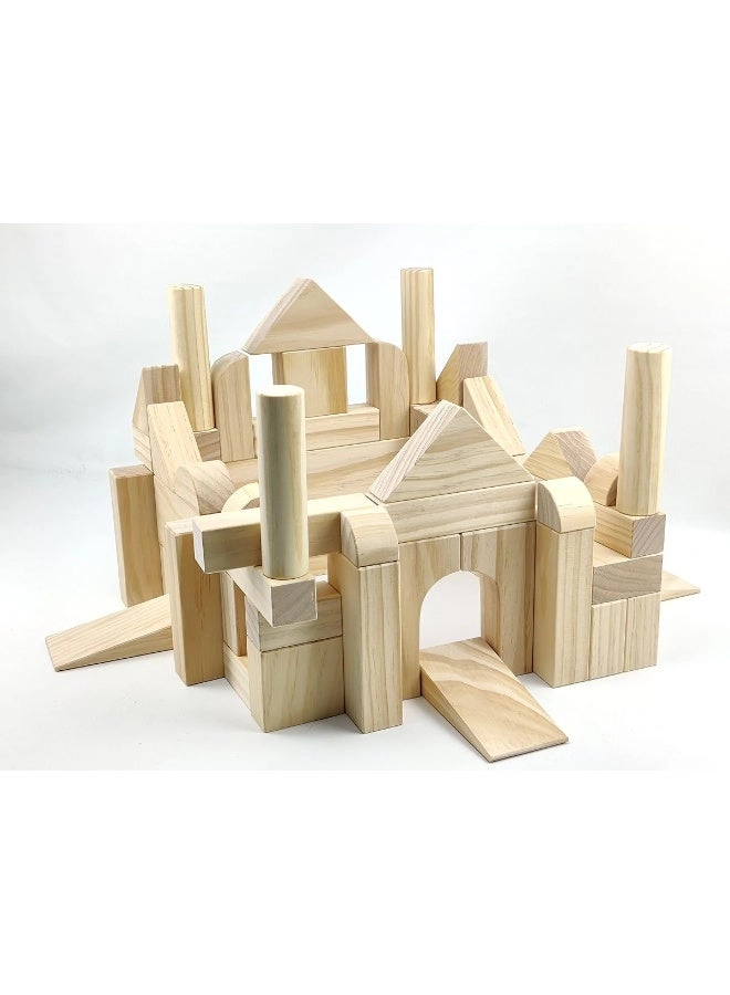 Wooden Blocks - 64 pcs