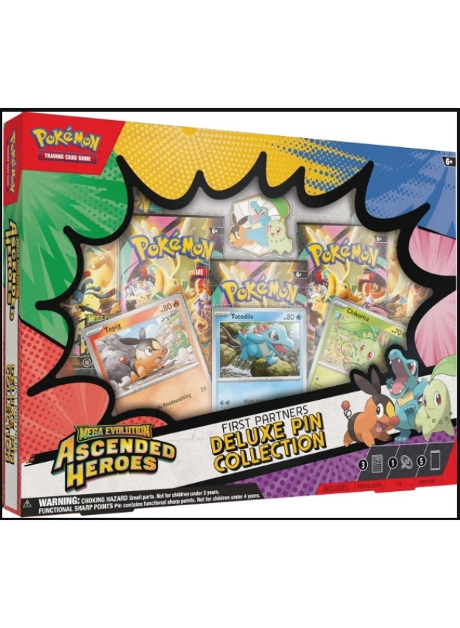 Pokémon ME 2.5 Ascended Heroes Deluxe Pin Collection - 3 foil promo cards 1 deluxe pin 5 booster packs