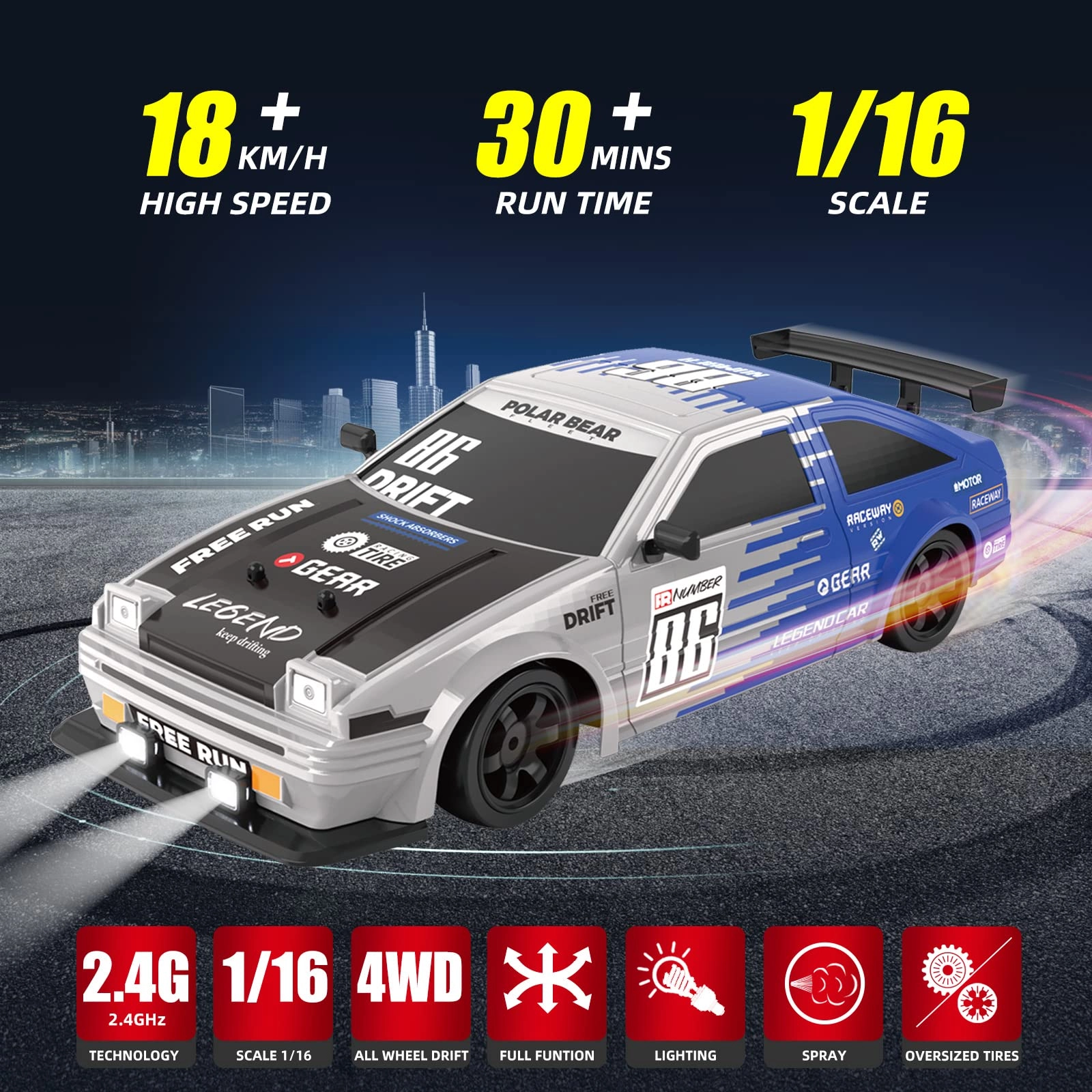 RC Drift Car - 1:16 Scale