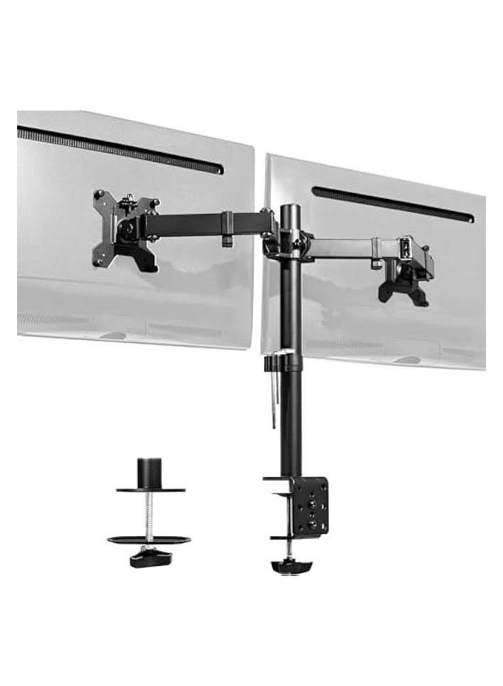 Dual Monitor Mount - 2 Monitors 32 inches 75mm or 100mm
