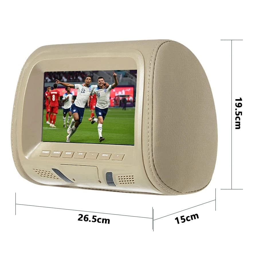 Headrest Screen Display - HD WIDESCREEN 7 In