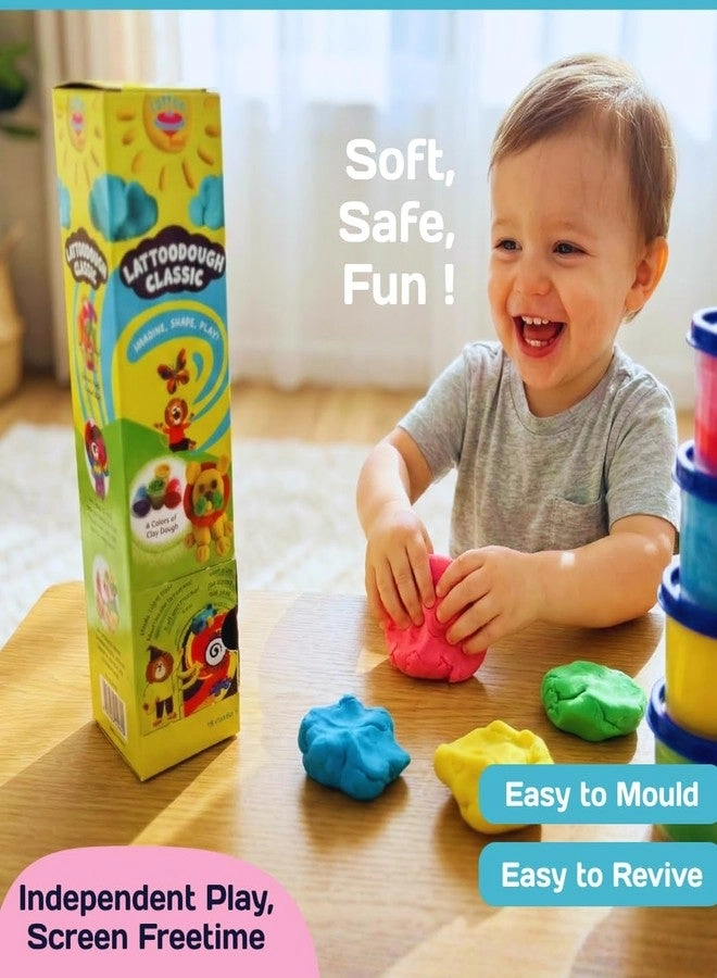 Natural Clay Dough - For Kids 4 Colors