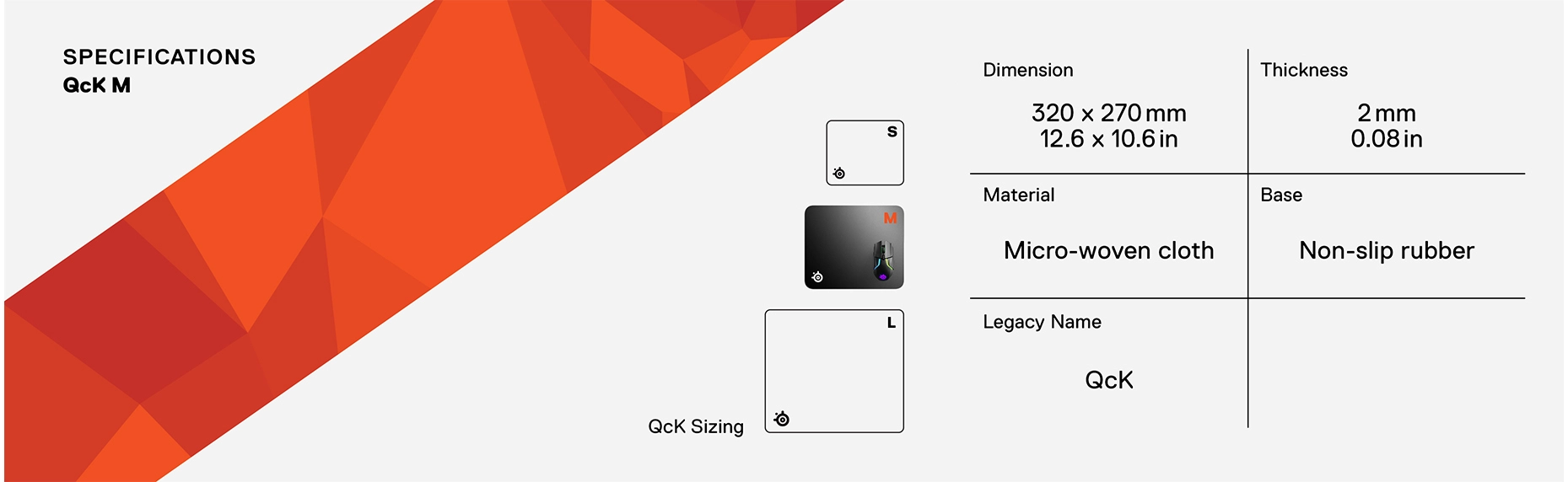 QcK Gaming Mouse Pad