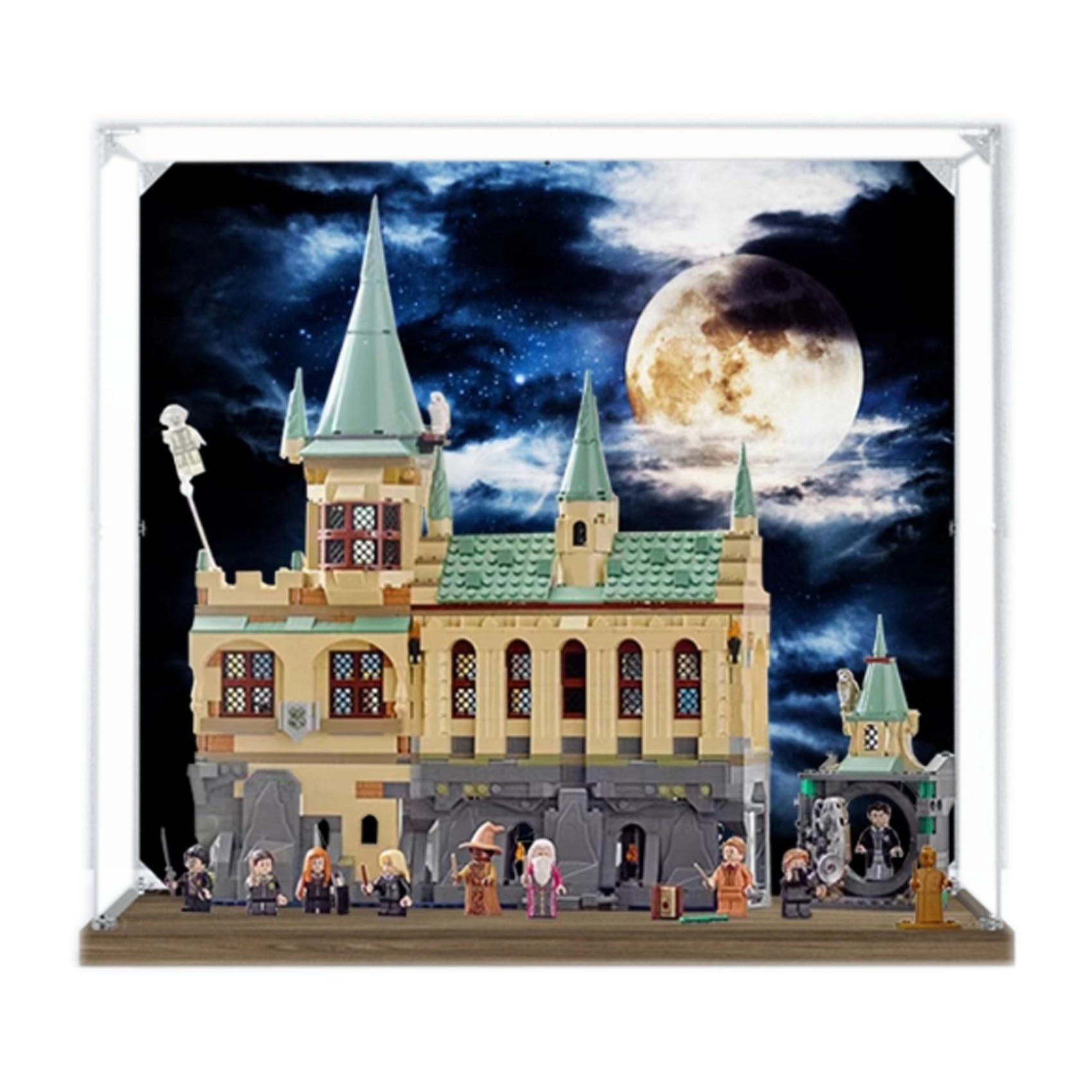 OOHNVJKI Acrylic Display Box for LEGO Room 76389 - 3mm thickness