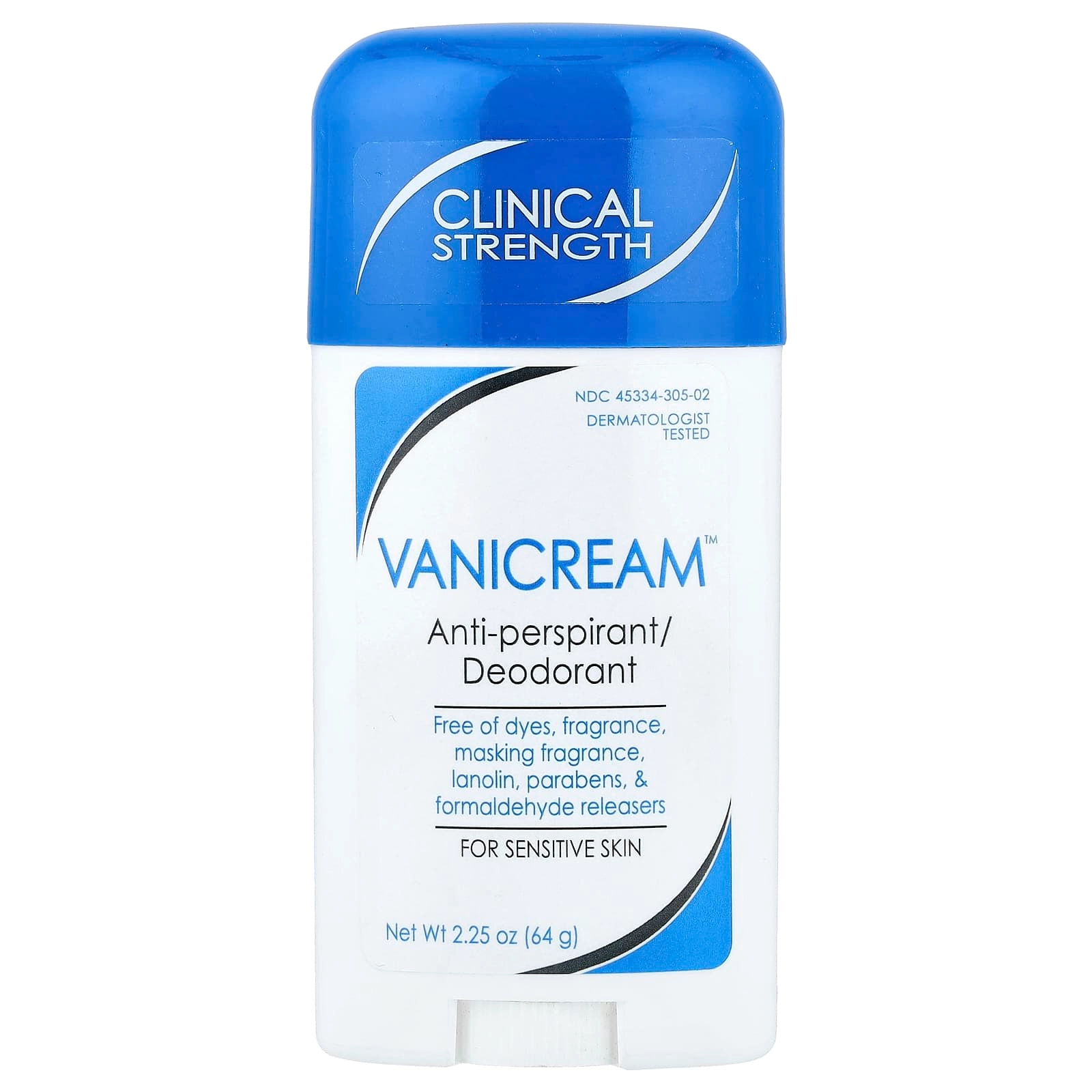 Vanicream Anti-Perspirant/Deodorant - Fragrance Free 64 g