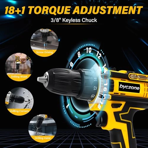 Cordless Drill Set - 2 x 2000mAh