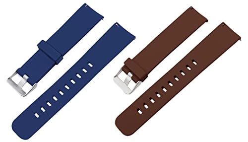 2 Pack 20mm Silicone Watch Band for Sekonda Motion