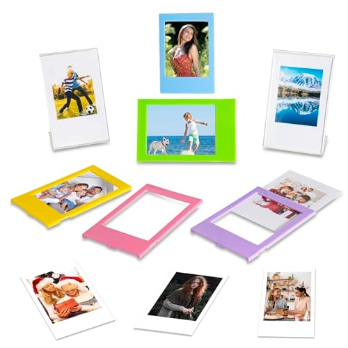 Mini 12 Case - Magic Silver + Mini Photo Album + Color Filters + Wall Hang Frames + Film Frames + Border Stickers + Corner Stickers