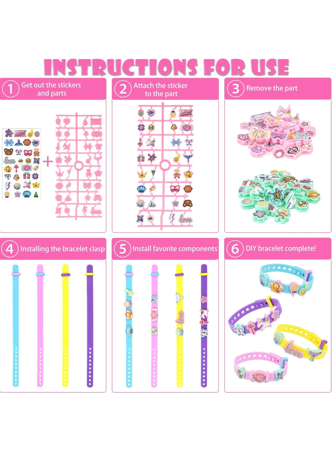 Bracelet Making Kit - 4 pieces 3+ Years