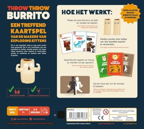 Throw Throw Burrito - Card Game (Dutch)