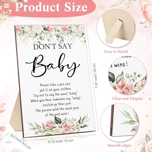 Don't Say Baby - 51 Pcs Baby Shower