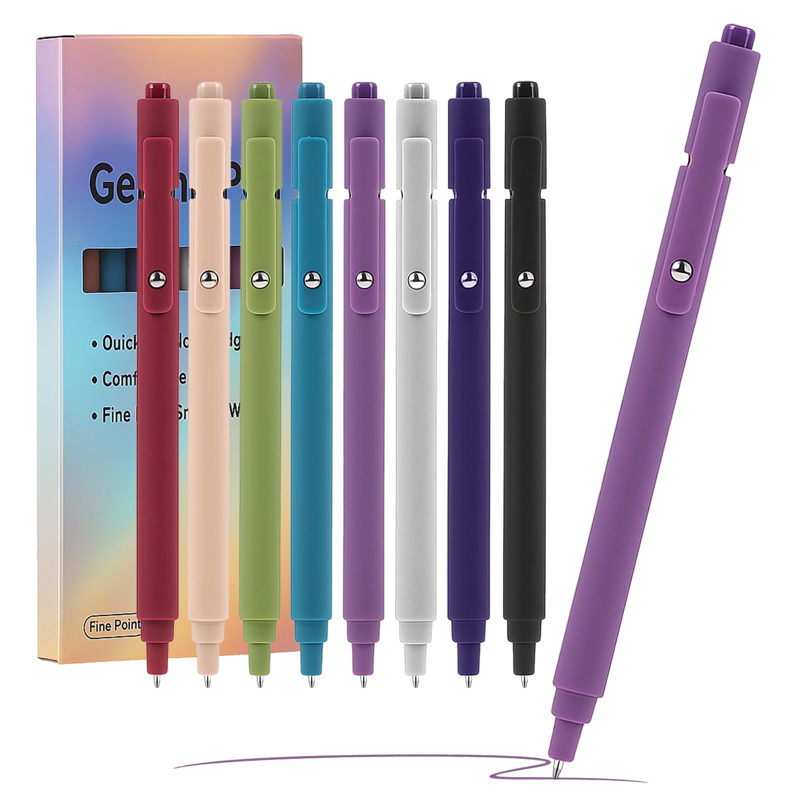 Gel Pens - 8 Pcs 0.5 mm