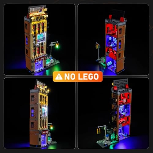 Light Set for The Daily Bugle (76342) - Plug-and-Play Pre-configured Wiring