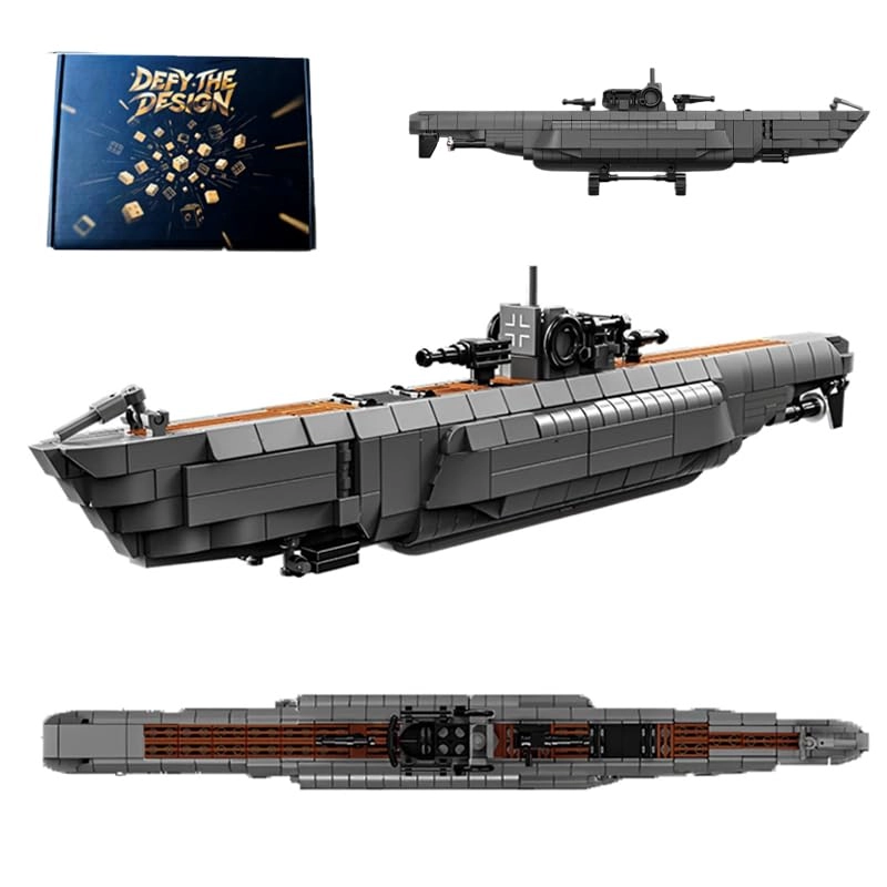 DzirePada German Submarine - World War II German Submarine 738 pcs