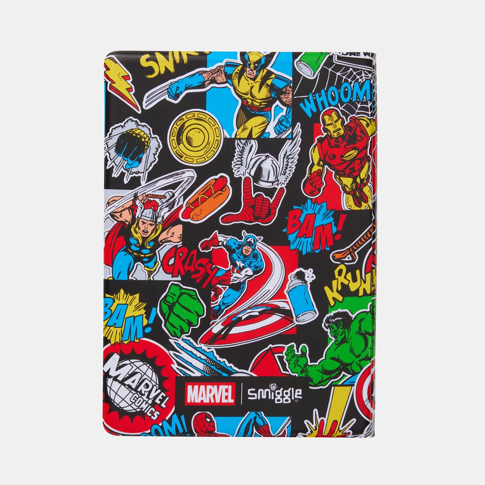 Smiggle Marvel Notebook A5 - Lined 80 Sheets