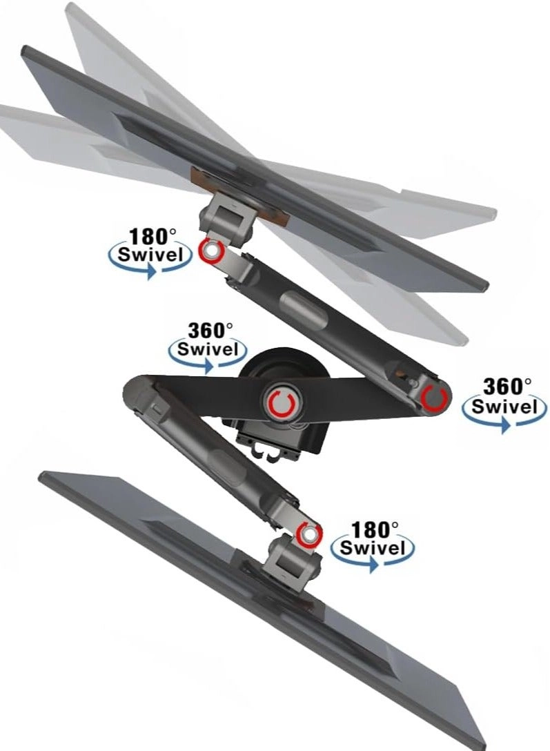 H180 - Dual Arm 27 in 75x75mm 100x100mm