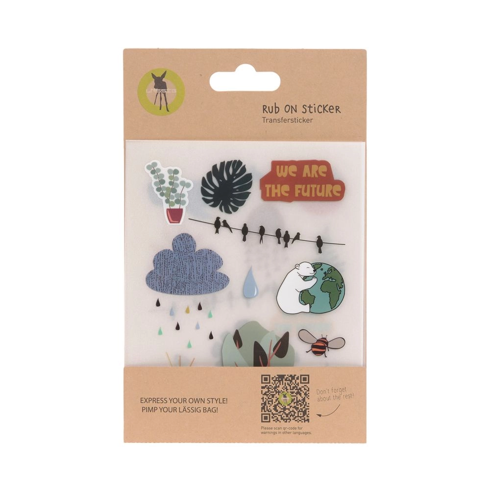 Lassig Sticker Rub On Planet Sticker Book 2 pcs
