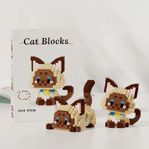 Micro Animal Building Bricks Set - Cat 1 pcs