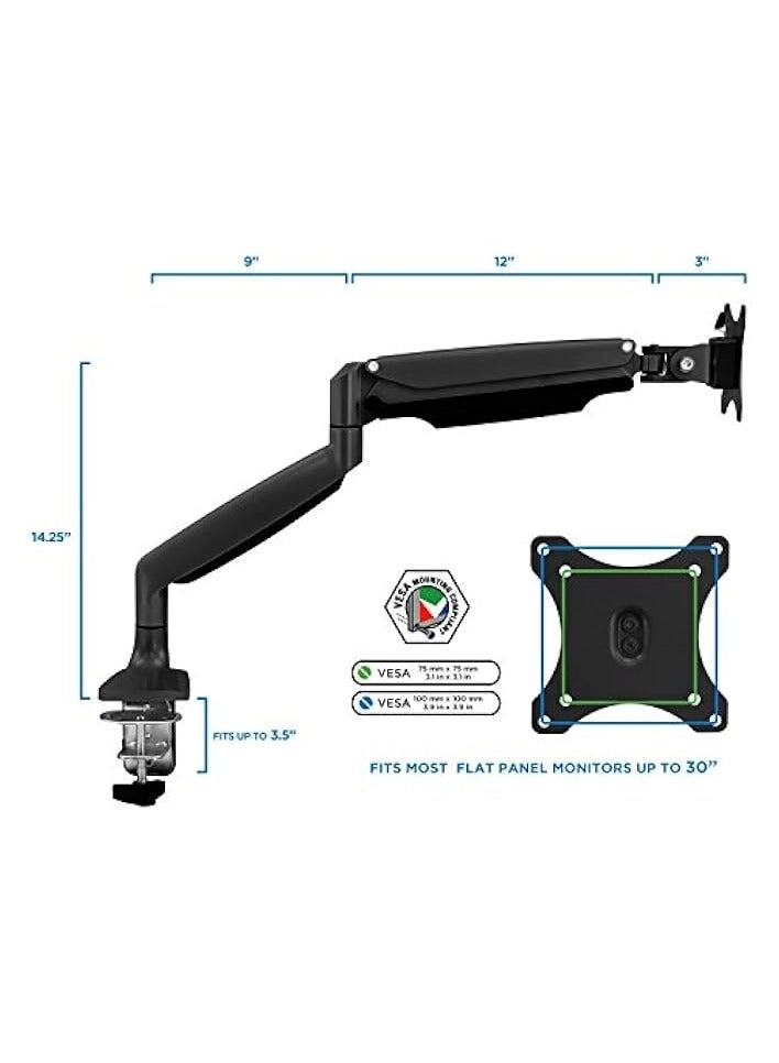 Single Monitor Table Stand - 13” to 32” VESA 75 x 75 -100 x 100