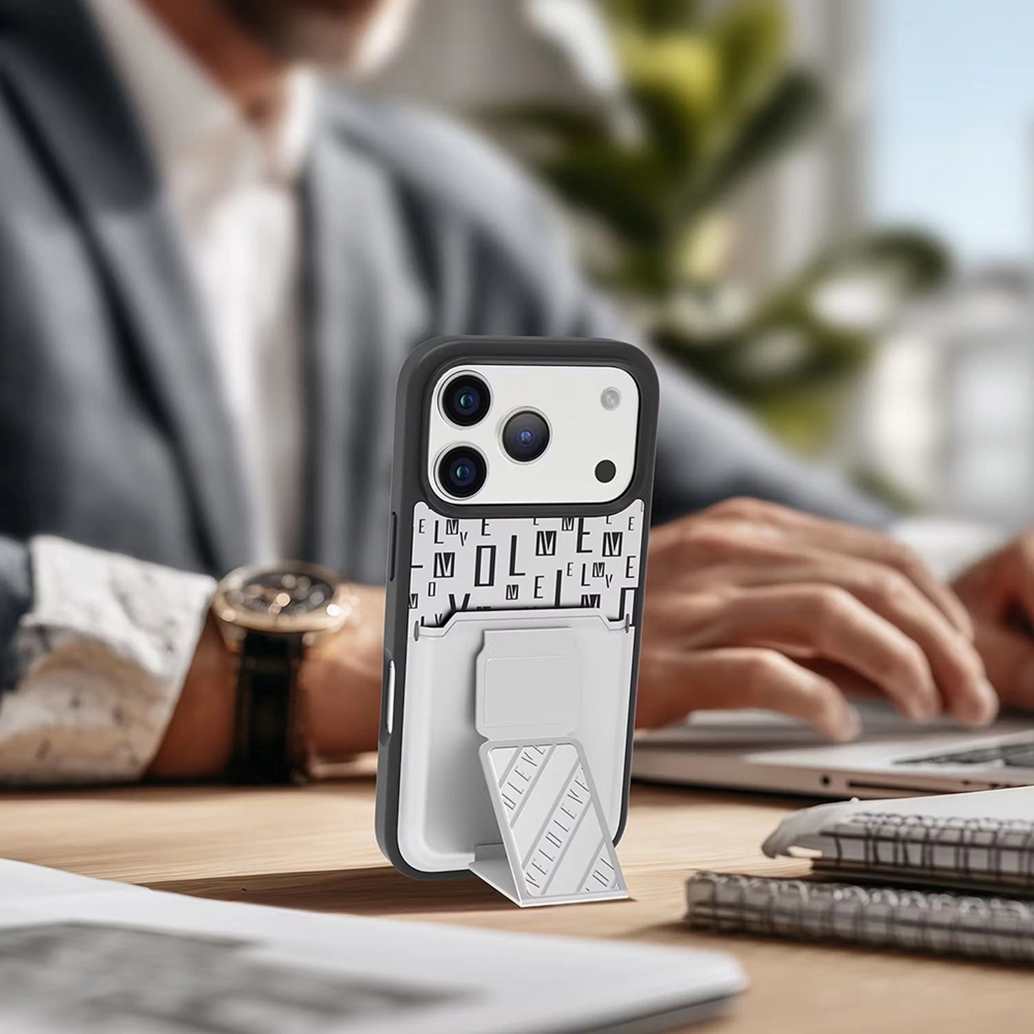 Morphix Cuero Gripstand Case for iPhone 17 Pro