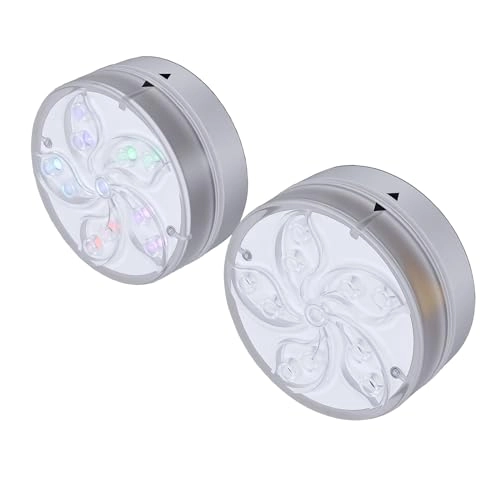 Submersible LED Pool Lights - Battery Powered RGB Color Changing 2pcs