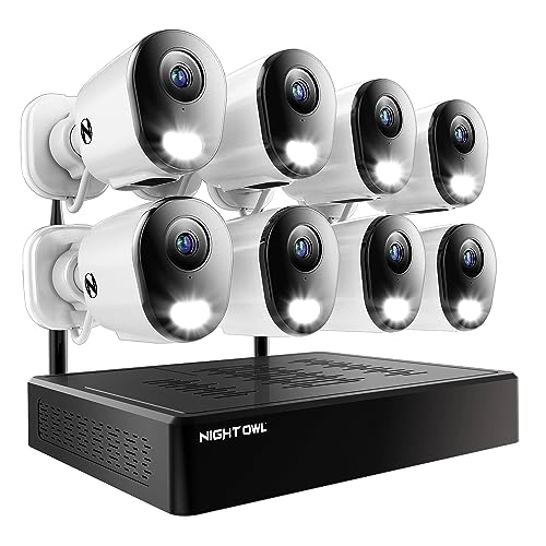 10 Channel Bluetooth Home Security Camera System - (8) 2K