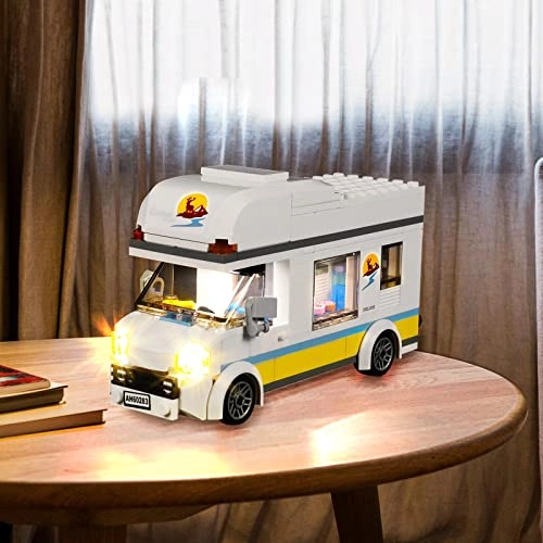 LED Light Set for Lego Holiday Camper Van 60283 - USB & Battery Powered Copper