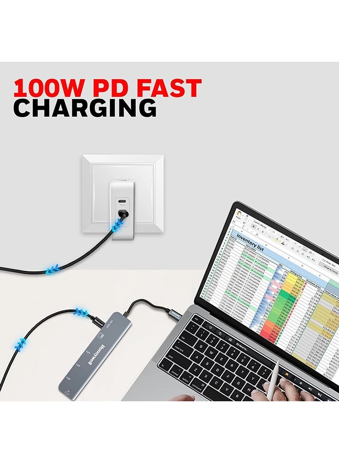 7In1 Typec Docking Station - Type C Laptop PC MacBook Thunderbolt 3