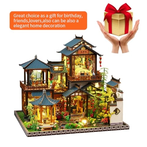 Miniature Wooden Dollhouse Furniture Kit - Creative Room 1:24