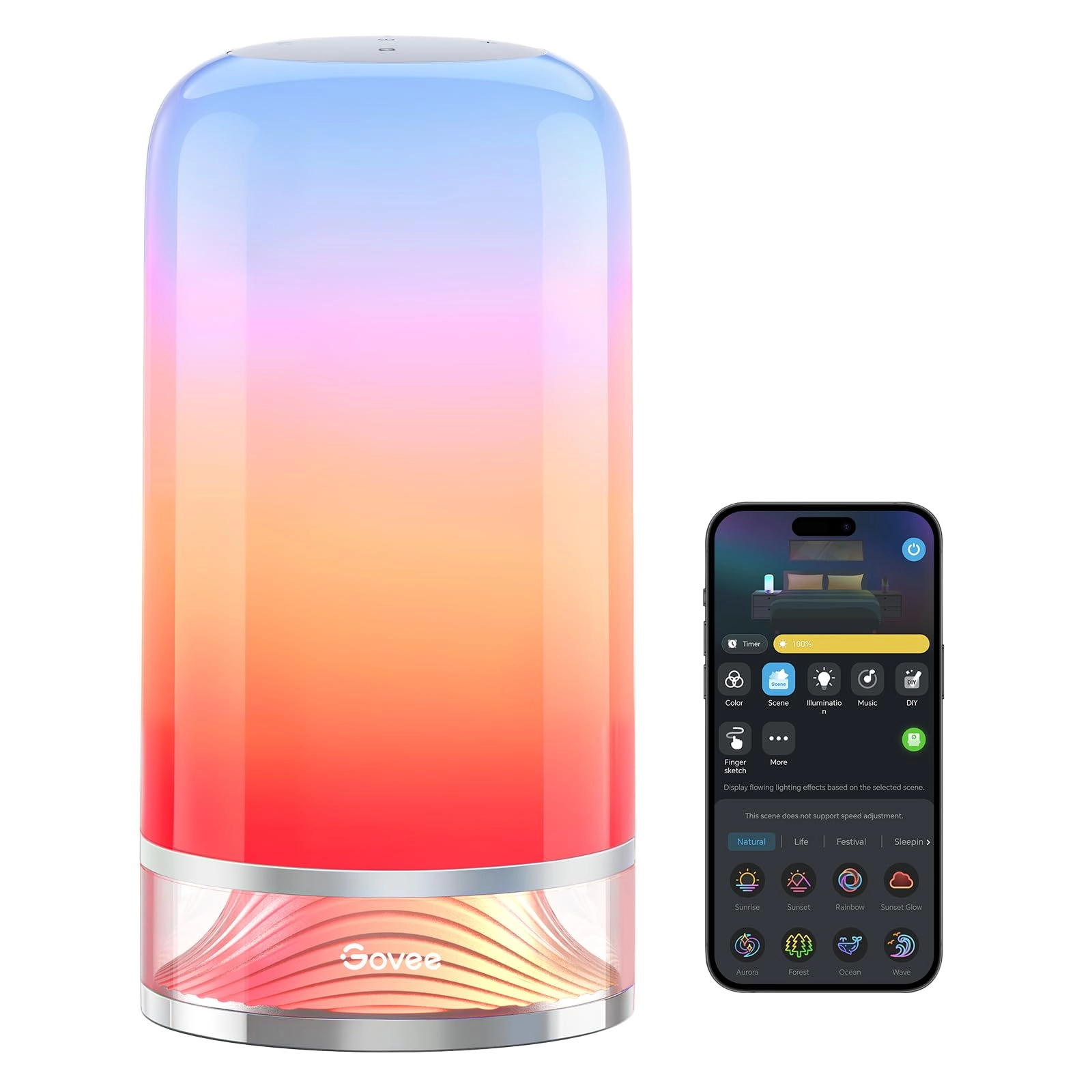 Govee Bedside Touch Table Lamp - RGBICWW Music Sync 2700-6500K