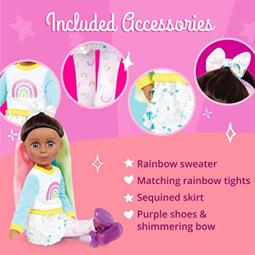Torrei Fashion Doll - 14-Inch Multicolored Hair Blue Eyes Ages 3+