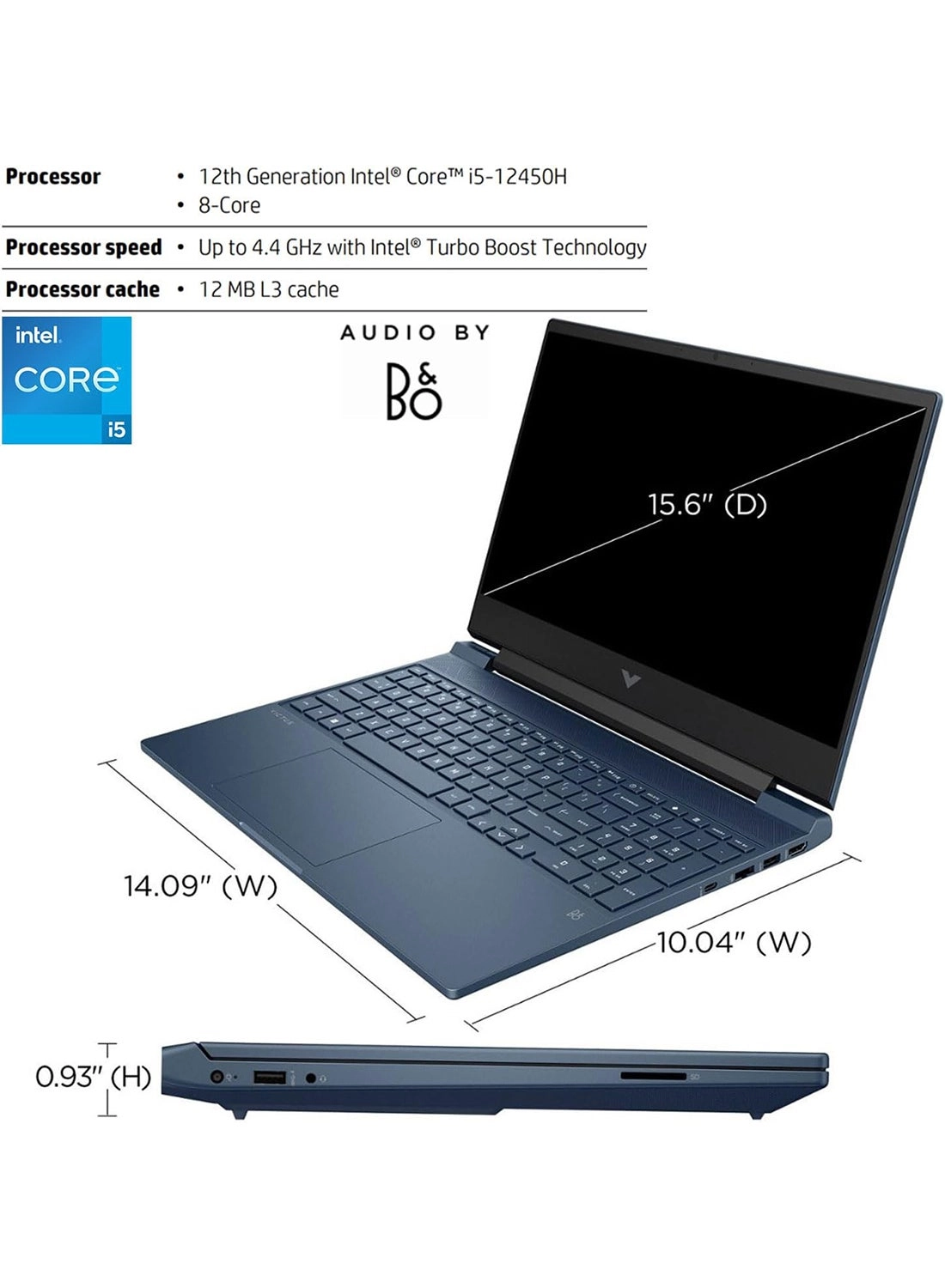 Victus - 15.6'' Core i5-12450H 32GB DDR4 2000GB SSD