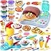 2 in 1 Color Dough Playset - natural wheat ingredients 57g 8 pcs.