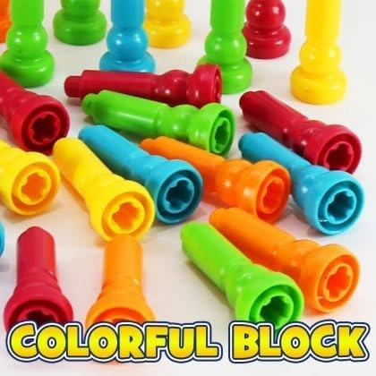 Stacking Pegs Building Set - 3+ 30 pieces