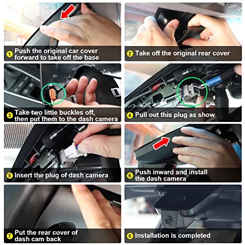 Dash Cam 2160 X 1080 pixels for Toyota RAV4 2022 2023 2024