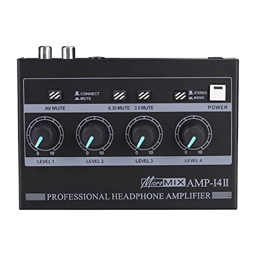 Headphone Amplifier - Portable Compact RCA 6.35Mm 3.5Mm Input