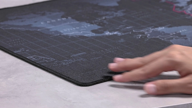World Map Fabric Gaming Mouse Pad - 90x40 cm