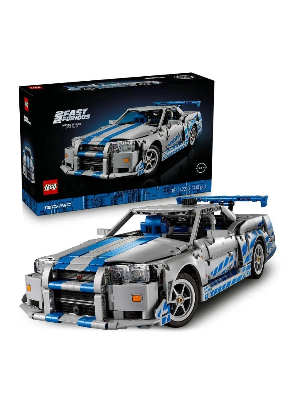 LEGO Fast & Furious Technic Nissan Skyline GT-R (R34) (42210)