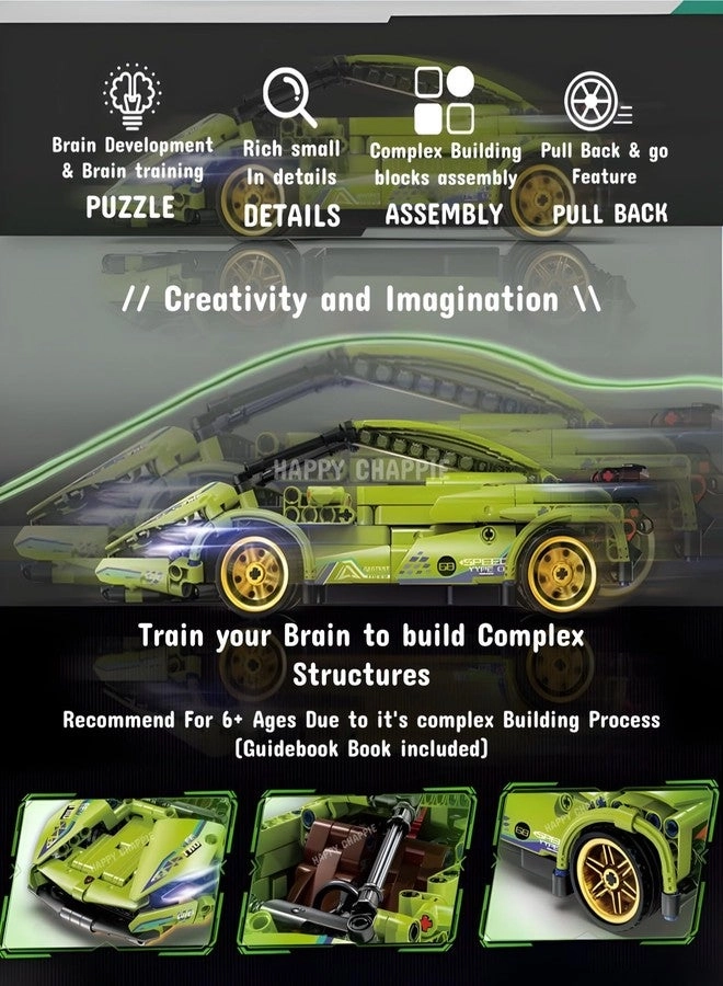 Mechanical super Car Building Blocks - 470 pcs