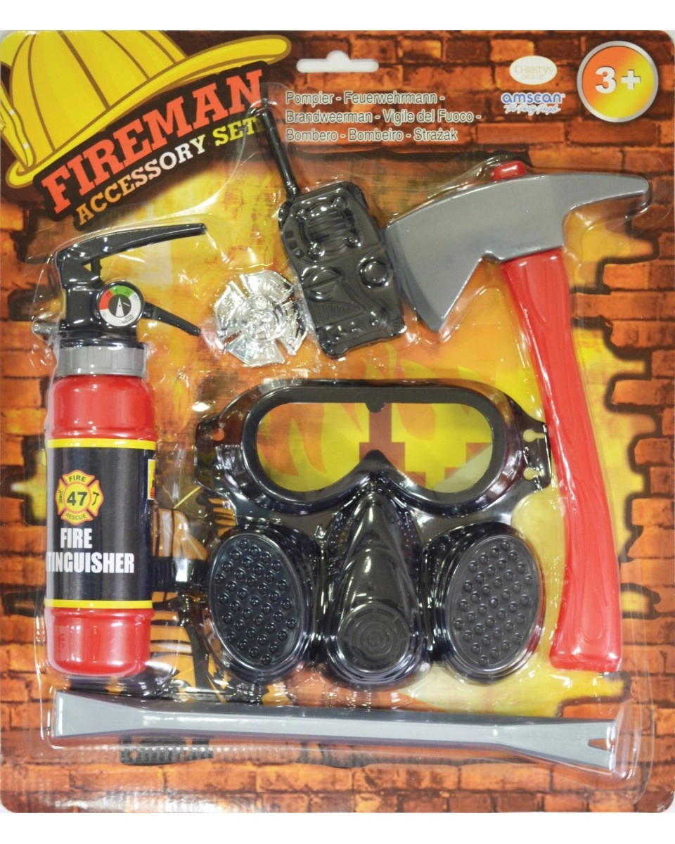 Party Centre Fire Extinguisher + Ax + Radio + Mask + Badge