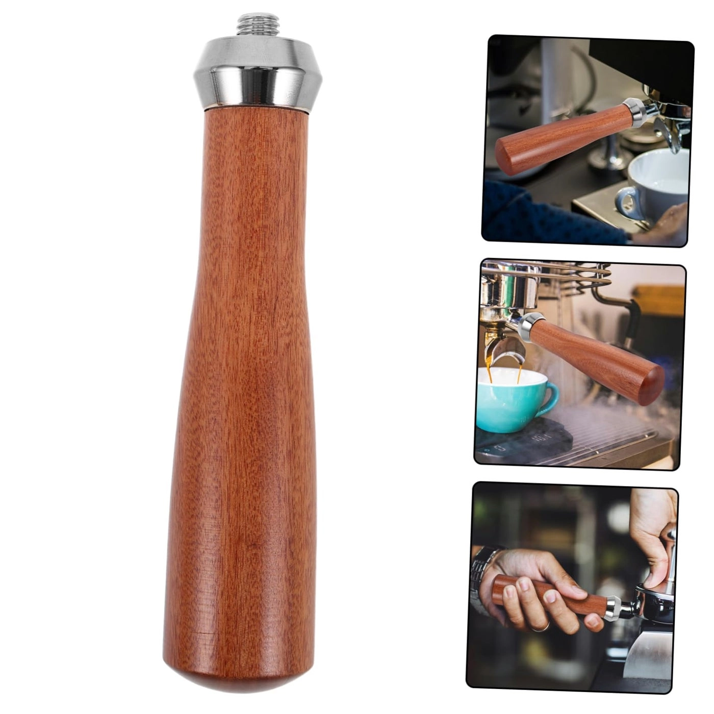 Coffee Machine Handle - Wooden Light Brown