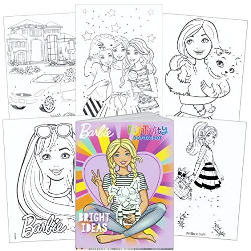 Barbie Funtivity Dot-to-Dot Activity & Coloring Book - 3 years and up 2 pieces